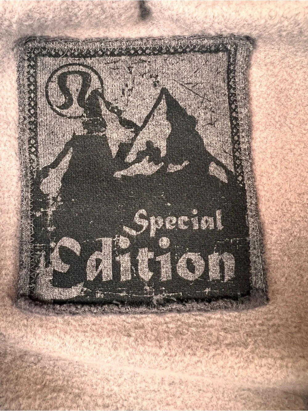 lululemon athletica Gray Hoodie with Yellow Patterned Panels